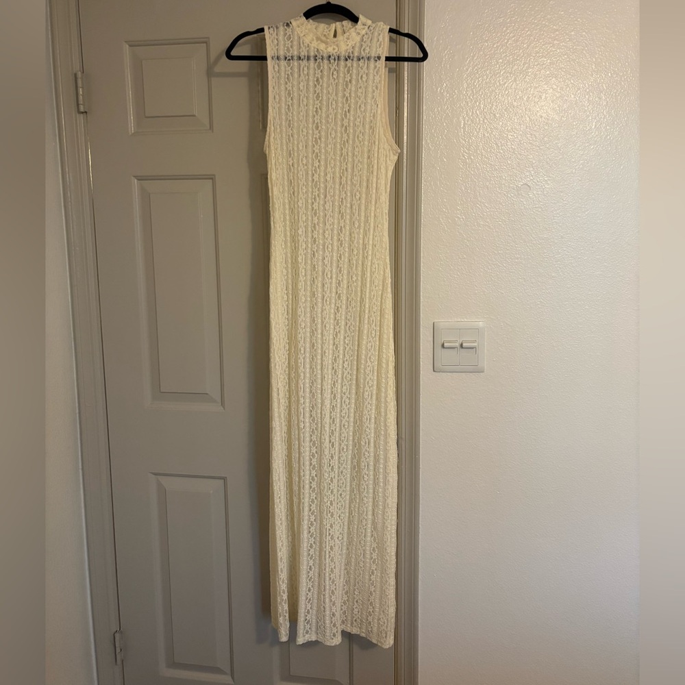 Cream lace Maxi dress